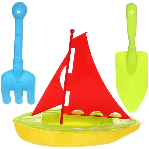 Набор для игры в песочнице Парусник, 21918 см, 3 предмета_3