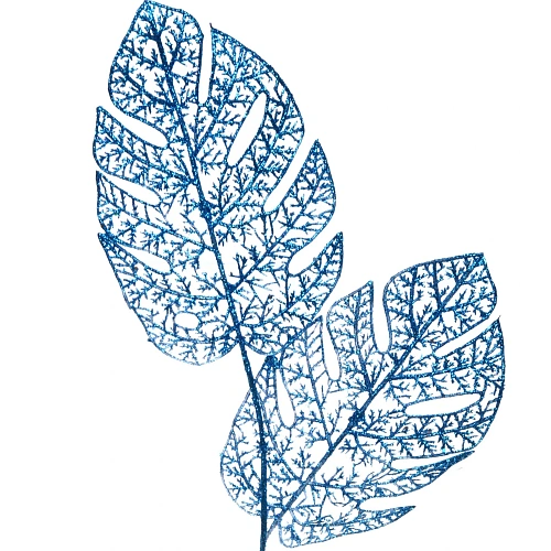 Ветка декоративная Южная зима 62 см, Голубой_3