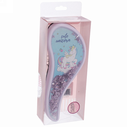Расческа массажная Prestige - Единорожек Лили, микс 4 цвета, 819 (коробка PVC)_12