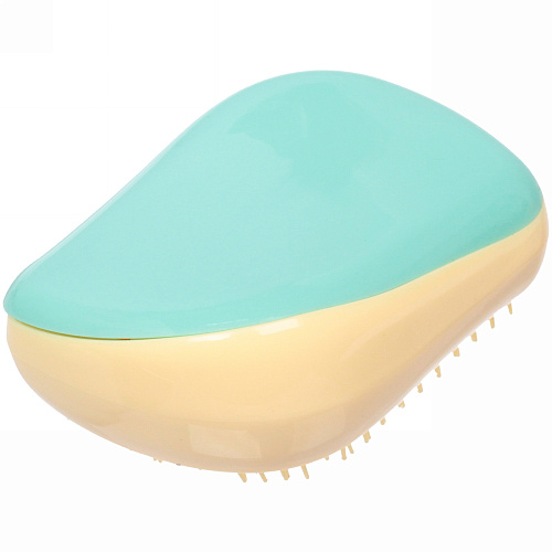 Расческа массажная компактная Harizma, цвет мятныйжелтый, в пластиковой коробке, 86 см_7