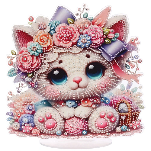 Набор для творчества на акриловой подставке DIAMOND, котенок, 24245см, (коробка)_3
