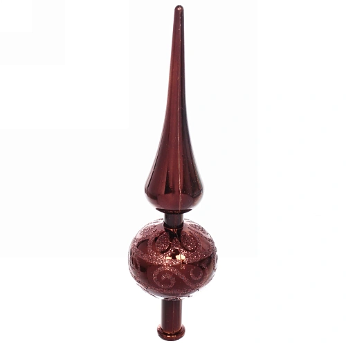 Верхушка на ёлку 23 см Волшебный узор, Шоколад_3