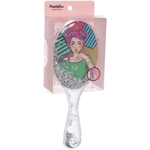 Расческа массажная овальная ЭТНИКА, микс 4 дизайна, 237см (подвес)_5