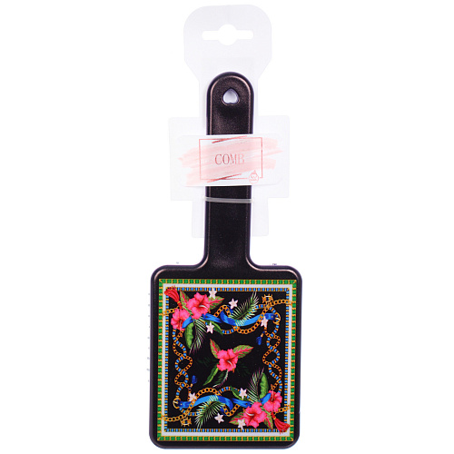 Расческа массажная компактная ЛАНТА, микс 4 дизайна, 229см  (PVC подвес)_6