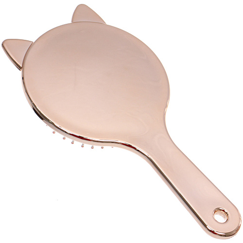 Расчёска массажная зеркальная КИТИ СЕТ, цвет благородное золото, 19510см (коробка PVS)_6