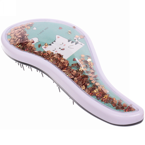 Расческа массажная  Prestige - Котик Оливер, микс 4 цвета , 819 (коробка PVC)_6