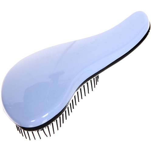 Расческа массажная "Компактная-капля", цвет синий, в коробке, 15см