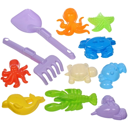 Набор для игры в песочнице Морские жители, 19169,5 см, 11 предметов_7