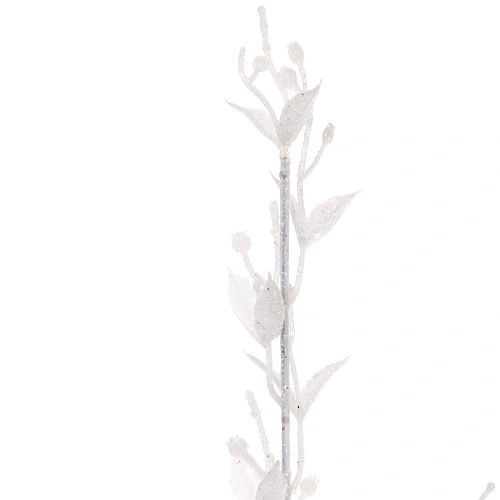 Ветка декоративная Сказочные блики 65 см, Белый_7